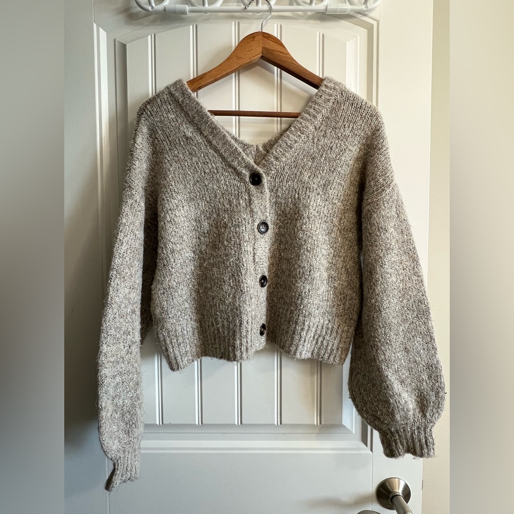 William Rast V-Neck Reversible Cardigan